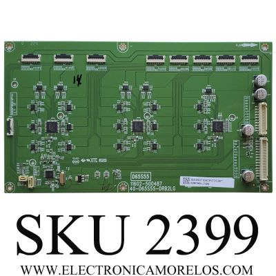 LED DRIVER PARA TV TCL / NUMERO DE PARTE 30835-000033 / 40-D65S55-DRB2LG / V8-MR19K04-LC1V002 / 11602-500487 / GTC012340I / DISPLAY ST7461D03-2 / MODELO 75S555